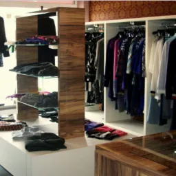 Zabudowa sklepu odzieżowego