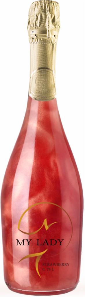 Wino musujące perłowe (truskawka)