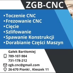 ZGB - CNC Bartłomiej Gałek - Obróbka cnc Kieszek