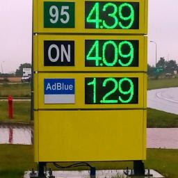 DOT wyświetlacze cen dla stacji paliw