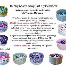 Suchy basenik BabyBall z piłeczkami - www.babyball.pl