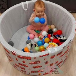 suchy basen z kulkami - kojec dla dziecka BabyBall