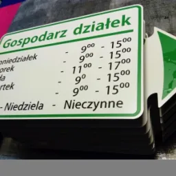 Tabliczki informacyjne (dibond + folia)