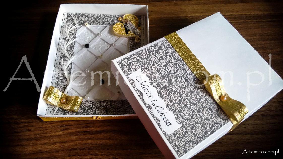 Dla Młoej Pary - kartka w pudełku