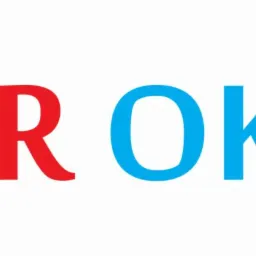 Czerwono-niebieskie logo firmy ASER OKNA na białym tle.