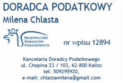 Kancelaria Doradcy Podatkowego Milena Chlasta - Audyt Księgowy Kalisz