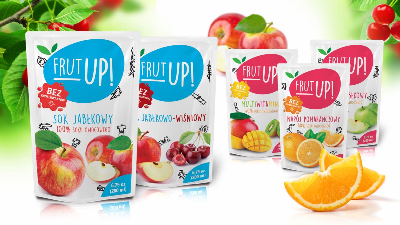 Opakowanie soków FRUT UP! - dla Nutrico Group