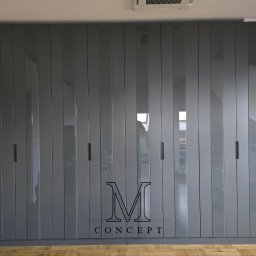 szafa fronty MDF półmat
NCS S 7500-N
pasy szkła malowane od spodu
również na NCS S 7500-N