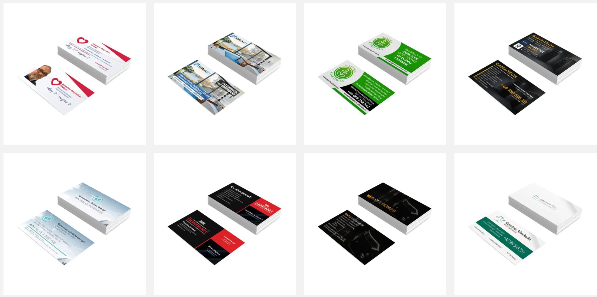 Wizytówki, wizytówki firmowe, wizytówki reklamowe