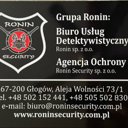 Biuro Usług Detektywistycznych RONIN sp z o.o. (działamy na terenie całego kraju) - Biuro Detektywistyczne Głogów