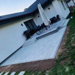 Taras z kostki brukowej