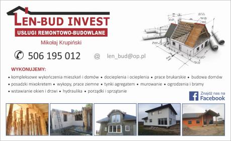 Len-Bud Invest Team Pomagamy Pomagać - Kamieniarstwo Nowy Dwór Mazowiecki