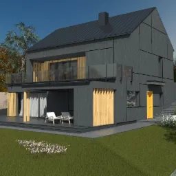 Projekt indywidualny domu jednorodzinnego Szczecin