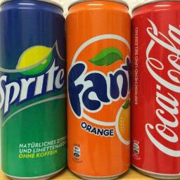 Coca Cola, Fanta and Sprite