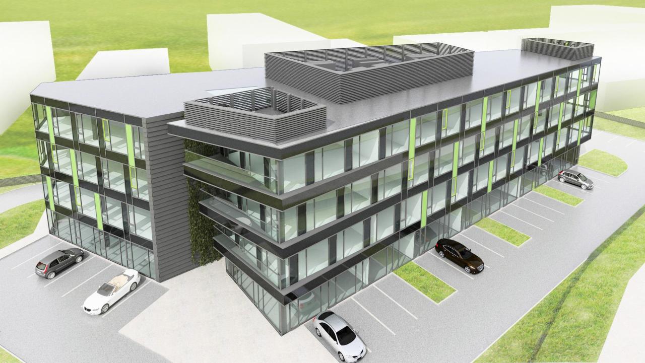 Biurowiec - Projekt instalacji sanitarnych