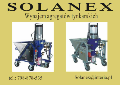 SOLANEX Wypożyczalnia Maszyn i Sprzętu Budowlanego - Tynkarz Tychy