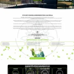 Strona internetowa normobarii z Uniejowa, prezentująca certyfikowaną komorę normobaryczną, informacje o działaniu, efektach tlenoterapii oraz warunki w komorze, widoczna z poziomu przeglądarki...