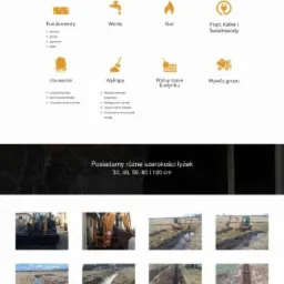 Strona internetowa firmy oferującej usługi minikoparką i koparko-ładowarką, prezentująca ofertę wykop&oacute;w pod fundamenty, wodę, gaz, prąd, usuwanie drzew, wyburzanie budynk&oacute;w i wyw&oacute;z gruzu. Galeria...