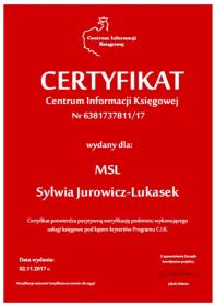 MSL SYLWIA JUROWICZ-LUKASEK - Biuro rachunkowe Góra