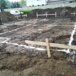 Damian Goszkowski - Budowa budynku 4 lokalowego , wytyczenie