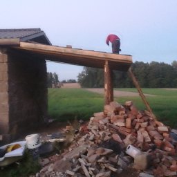 Damian Goszkowski - Budowa zadaszenia przy garazu