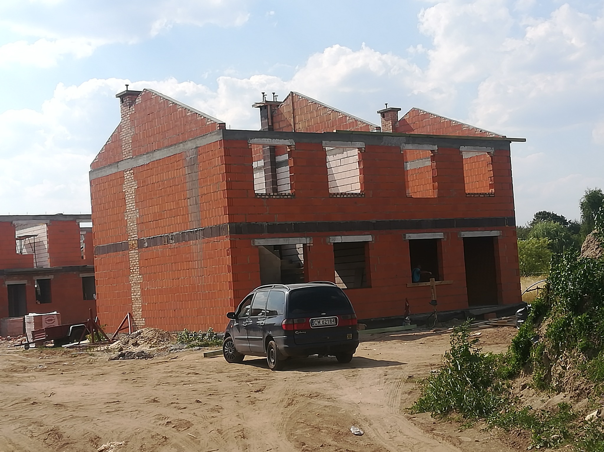 Budowa stanu surowego,budynek 4 lokalowy