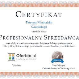 Clientelo - Certyfikat Profesjonalny Sprzedawca 