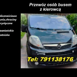 Zapraszam do skorzystania z mojej oferty przewozu osób busem 9 osobowym.