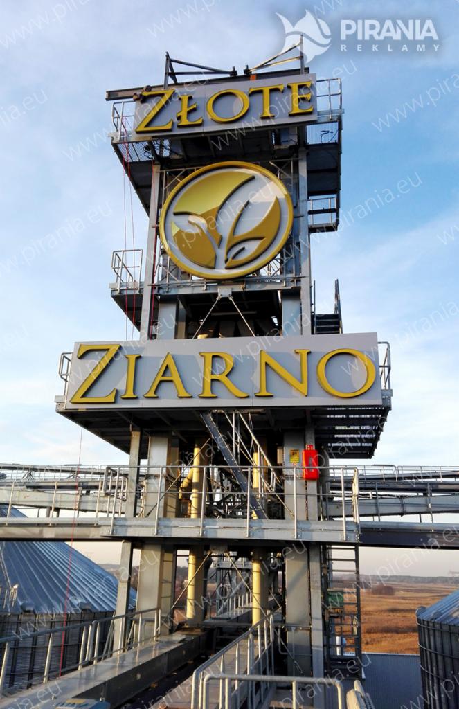 Podświetlana Reklama wysoko gabarytowa.