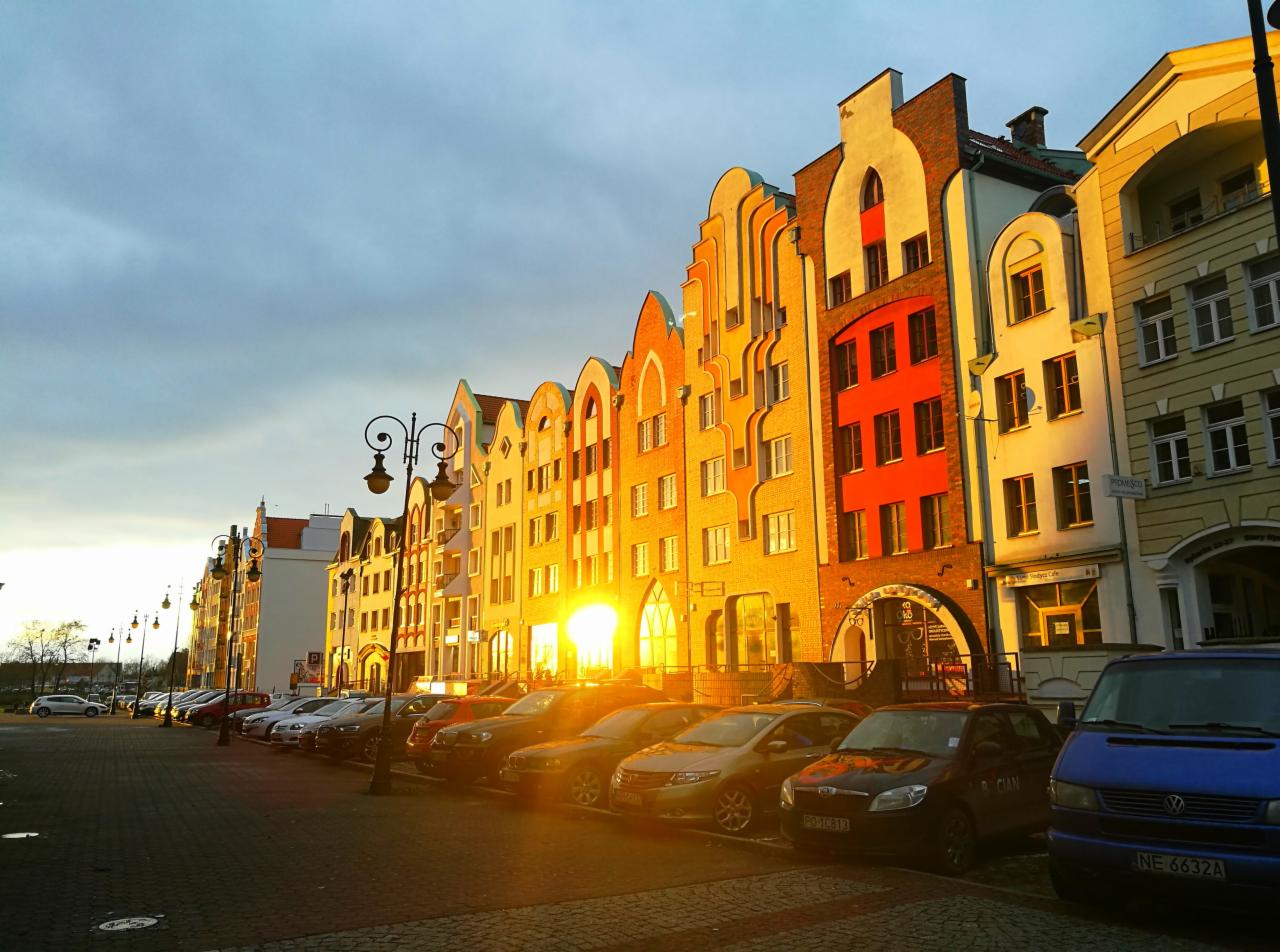 Zachód Słońca na Elbląskiej Starówce