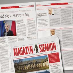 skład gazety lokalnej druk - "Magazyn Siemion"