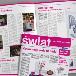 skład gazety branżowej 'Świat naszymi oknami'