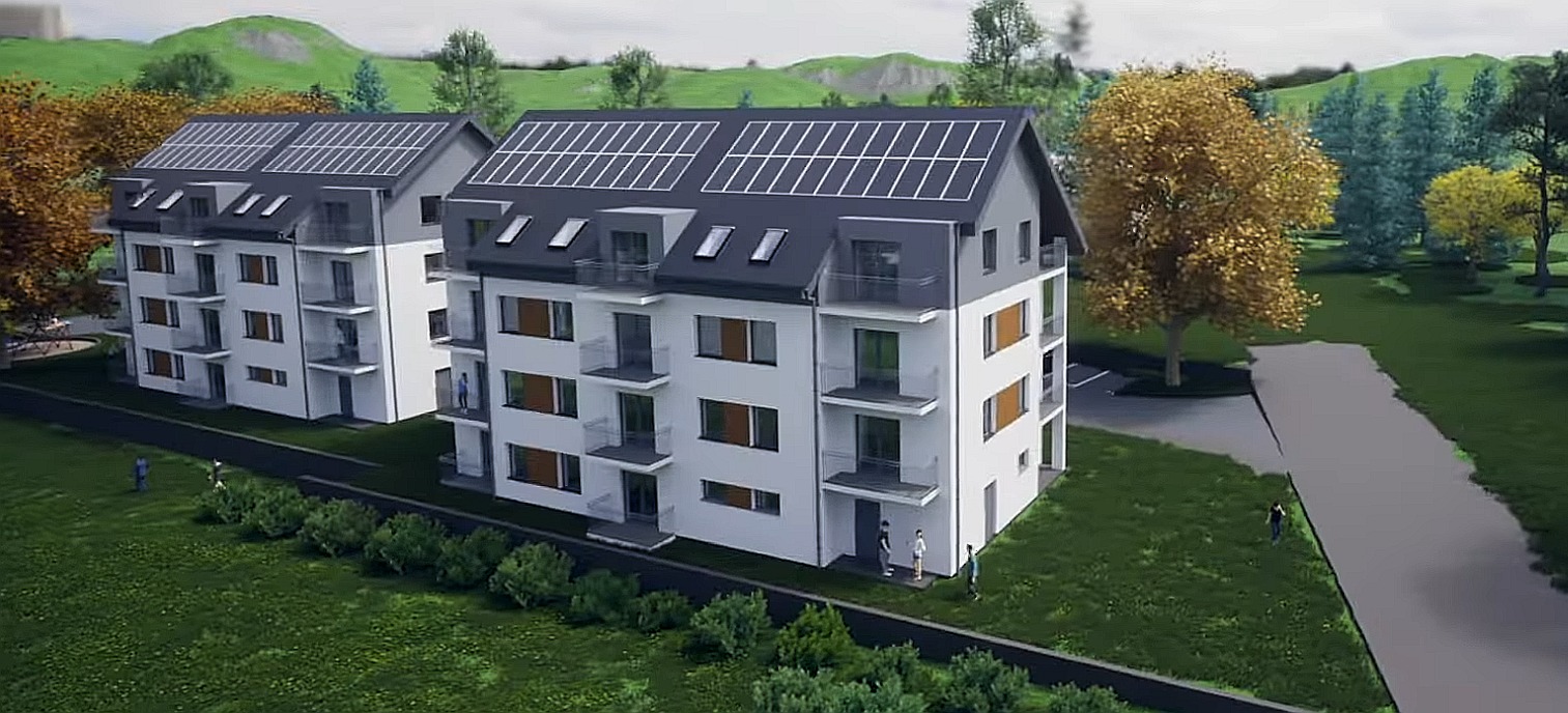 Budynek wielorodzinny w Kłodzku - w trakcie budowy.