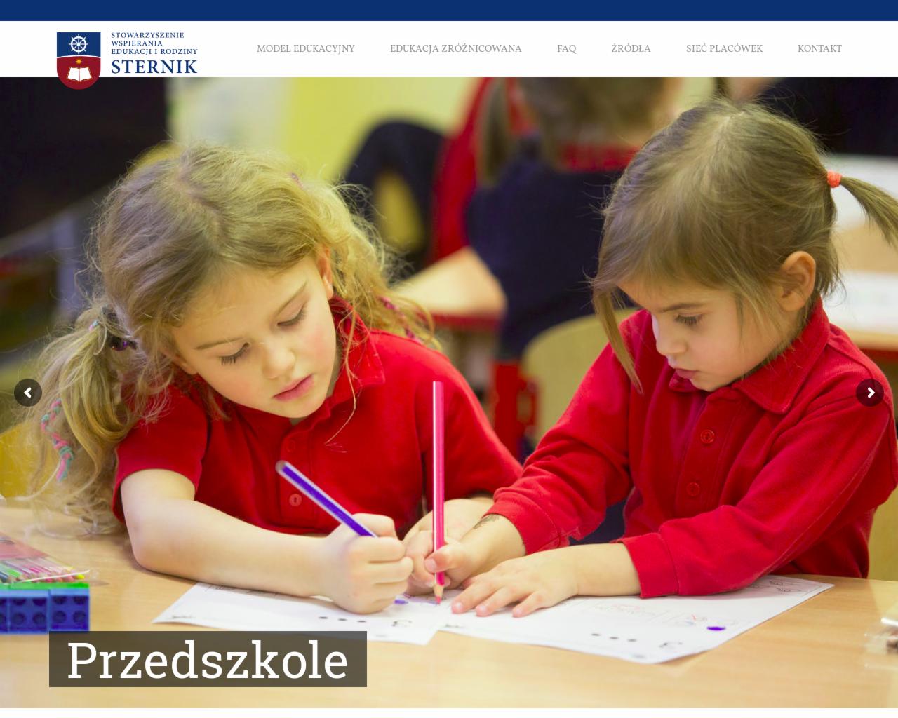 Serwis zrzeszający przedszkole Strumienie oraz szkoły: Sternik, Strumienie, Żagle.