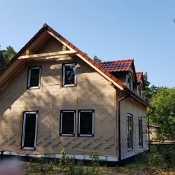 Szczecin ul. Sadowa budynek w konstrukcji szkieletowej drewnianej