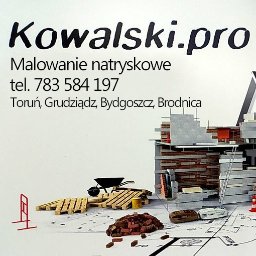 Kowalski.pro Malowanie natryskowe agregatem ścian mieszkań domów lokali Toruń Bydgoszcz Grudziądz - Budowanie Toruń