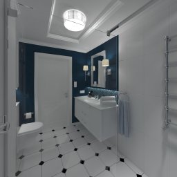 łazienka w apartamencie Ogrody Tesoro - styl klasyczny