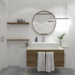 minimalistyczna  łazienka