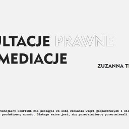 Strona internetowa mediatorki - Zuzanny Trzebińskiej (konsultacjeimediacje.pl)
