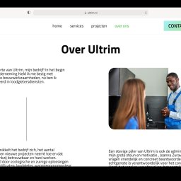 Ultrim.nl - strona internetowa firmy montującej pompy ciepła. Dostępna w dwóch językach, niderlandzkim i polskim.
