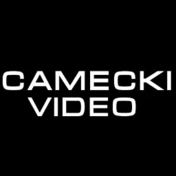 Biały napis 'CAMECKI VIDEO' na czarnym tle.
