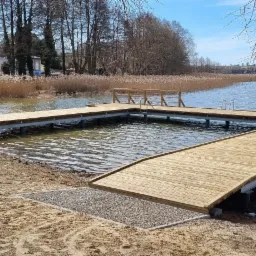 Pomost w MSC. Kosewo jezioro Probarskie