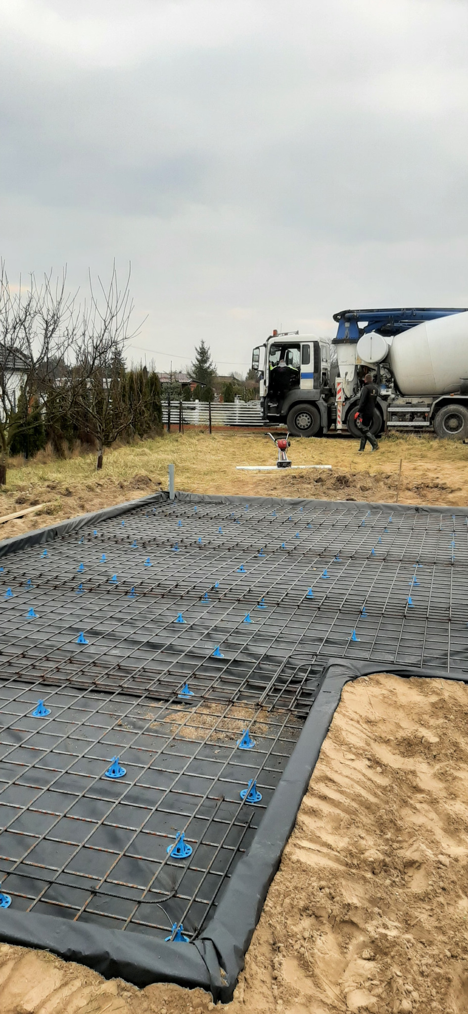 Zbrojenie płyty fundamentowej