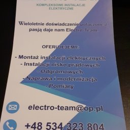 Electro-team - Wykonanie Instalacji Elektrycznych Żory
