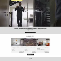 Strona biura nieruchomości. Wypozycjonowana również do top10 Google.