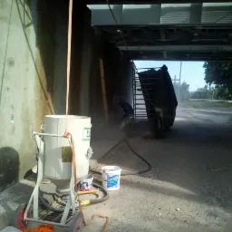 Konserwacja wiaduktu kolejowego,Terespol pomorski