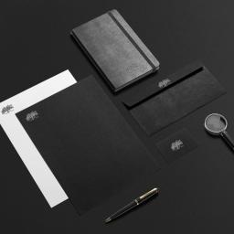 projekt akcydensów przygotowany pod poprzednie logo the guys