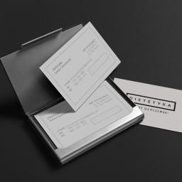 projekt wizytówek przygotowany dla dietetyka Łukasza Sieńczewskiego