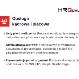 Jakie usługi świadczymy w ramach obsługi kadrowej i płacowej?