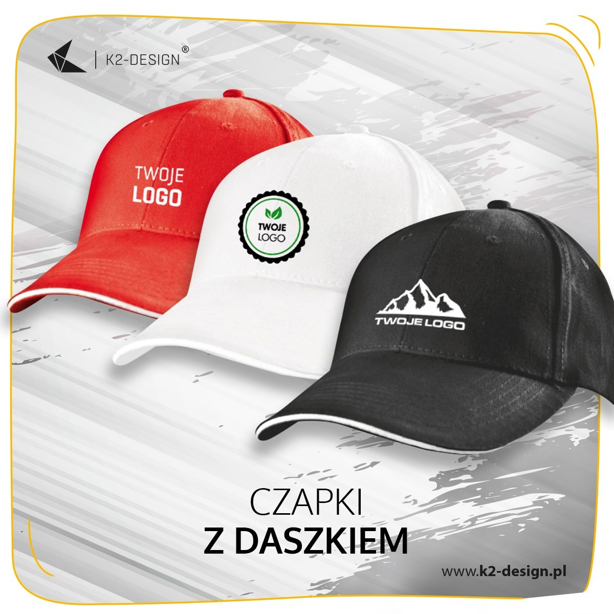 czapki z daszkiem z logo